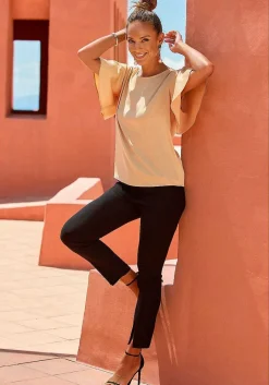 LASCANA Pants-Split Hem Pants