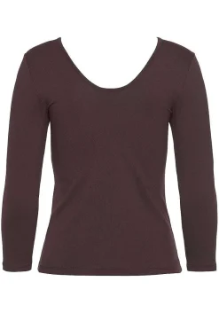 LASCANA Long Sleeve Tops-Square Neck Long Sleeve Top