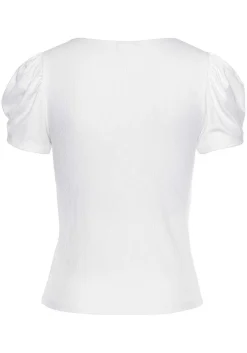 LASCANA Short Sleeve Tops-Square Neck Top