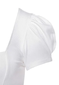 LASCANA Short Sleeve Tops-Square Neck Top