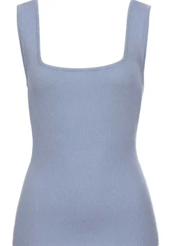 LASCANA Sleeveless Tops-Square Neckline Knitted Top