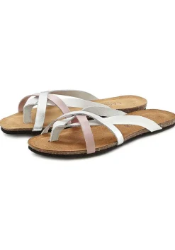 LASCANA Sandals-Strap Detail Leather Sandals