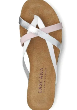 LASCANA Sandals-Strap Detail Leather Sandals