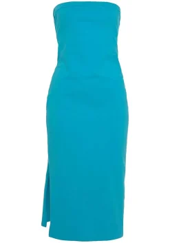 LASCANA Midi Dresses-Strapless Back Cutout Dress