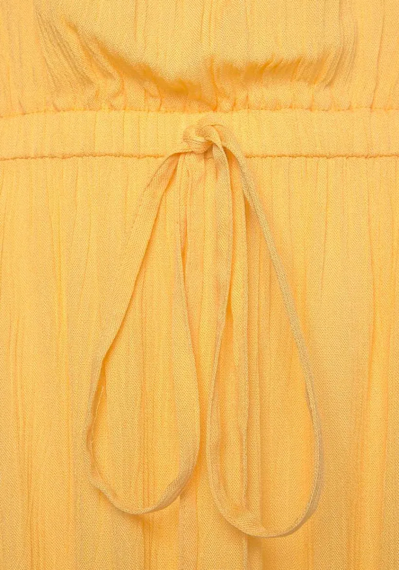 LASCANA Maxi Dresses-Strapless Side Slit Maxi Dress