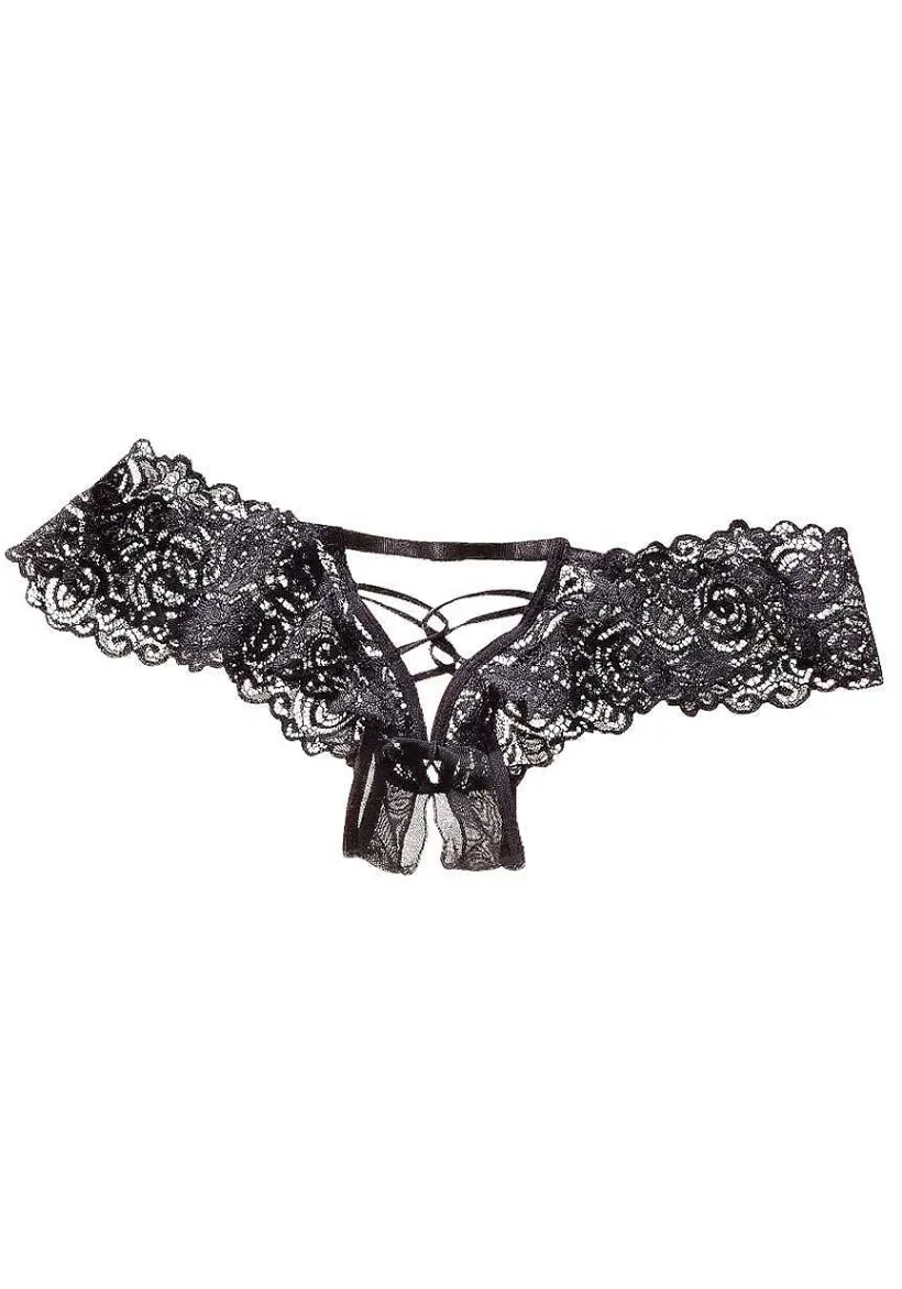LASCANA Thongs-Strappy Crotchless Panty