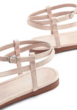 LASCANA Sandals-Strappy Glitter Sandals
