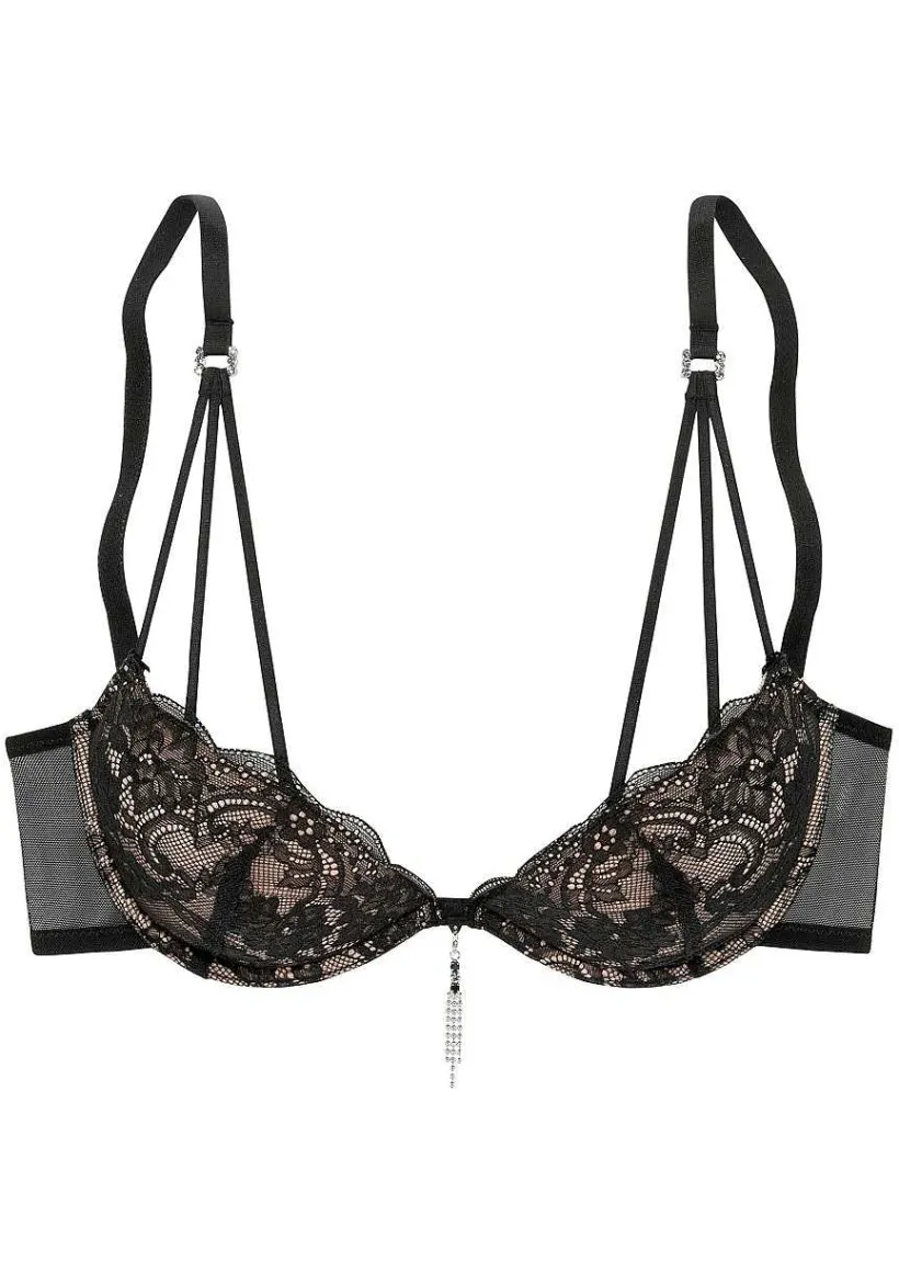 LASCANA D+ Bras-Strappy Lace Push Up Bra