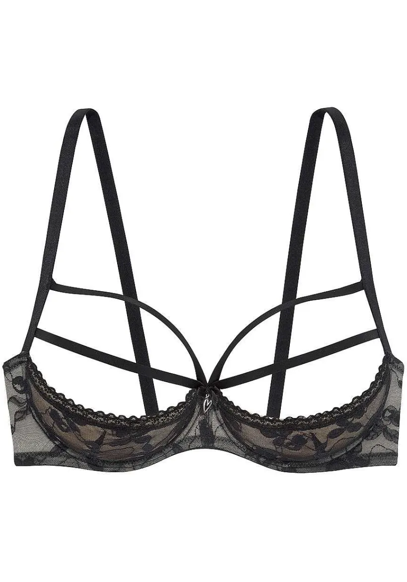 LASCANA Unlined Bras-Strappy Lace Shelf Bra