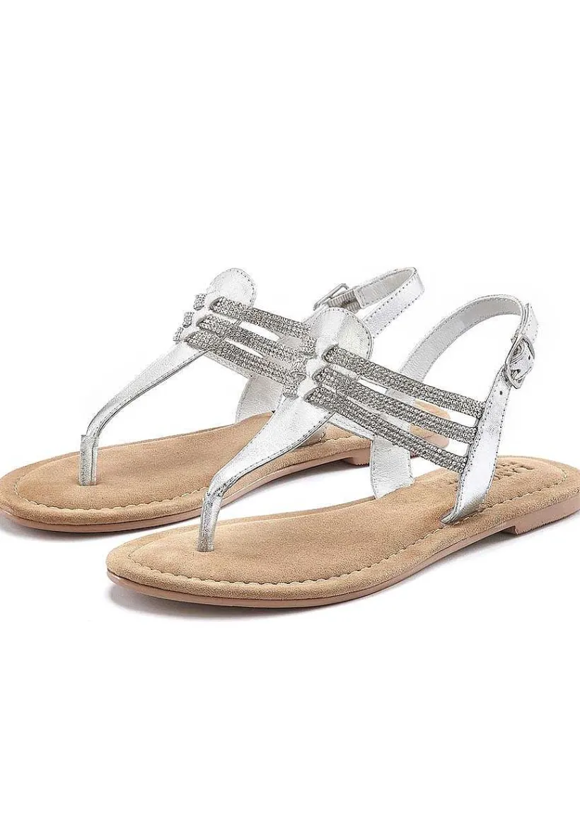 LASCANA Sandals-Strappy Rhinestone Sandals