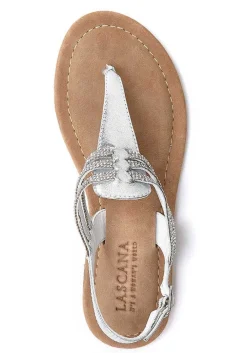 LASCANA Sandals-Strappy Rhinestone Sandals