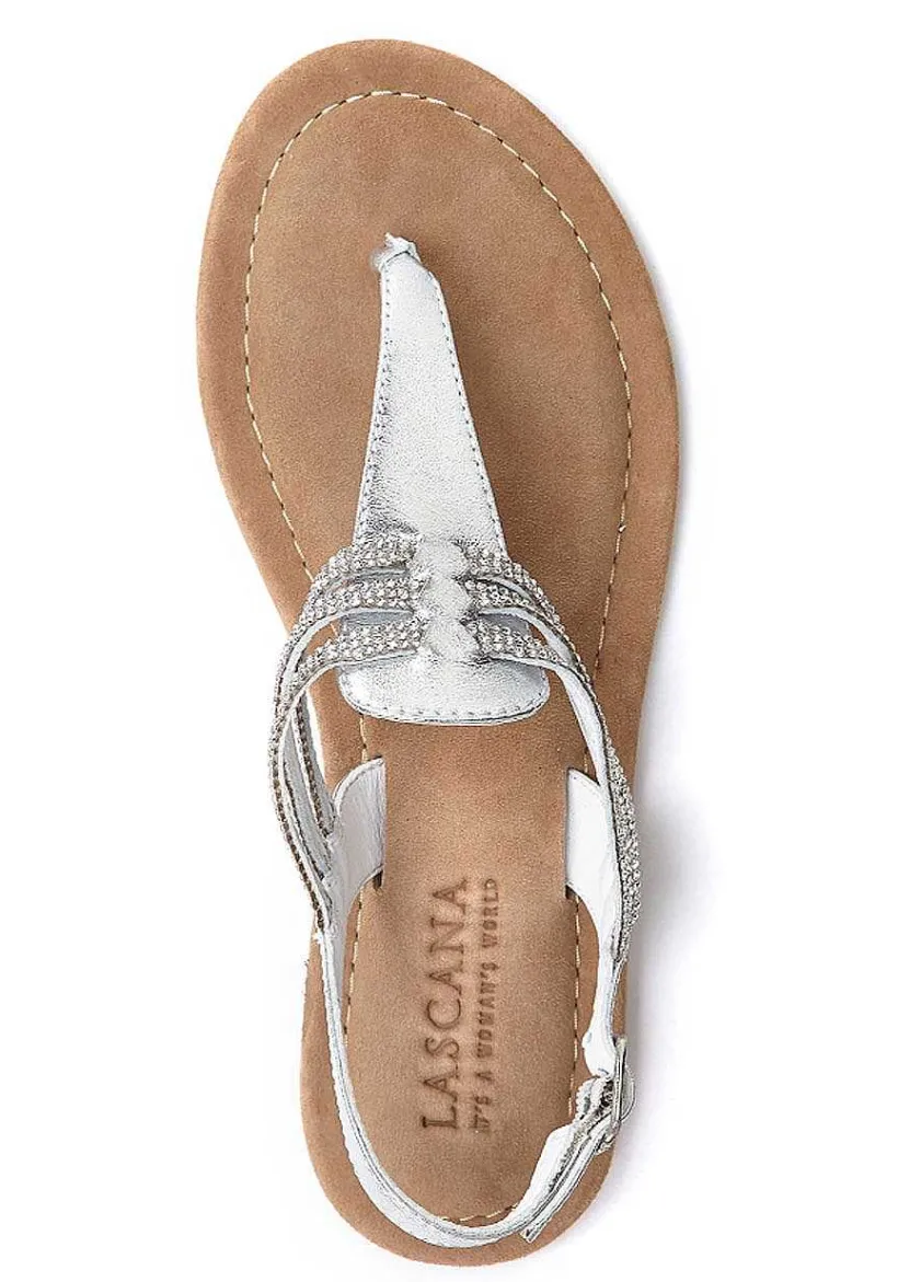 LASCANA Sandals-Strappy Rhinestone Sandals