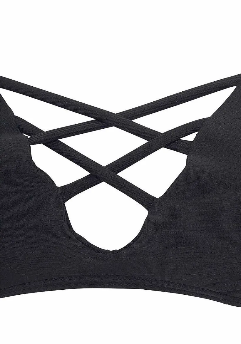 LASCANA Triangle-Strappy Triangle Bikini Top