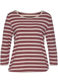LASCANA Long Sleeve Tops-Striped 3/4 Sleeve Top