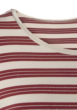 LASCANA Long Sleeve Tops-Striped 3/4 Sleeve Top