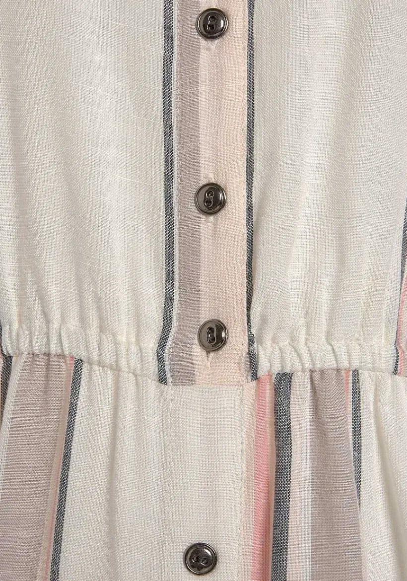 LASCANA Short Dresses-Striped Button Down Dress