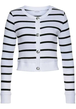 LASCANA Cardigans-Striped Cropped Cardigan