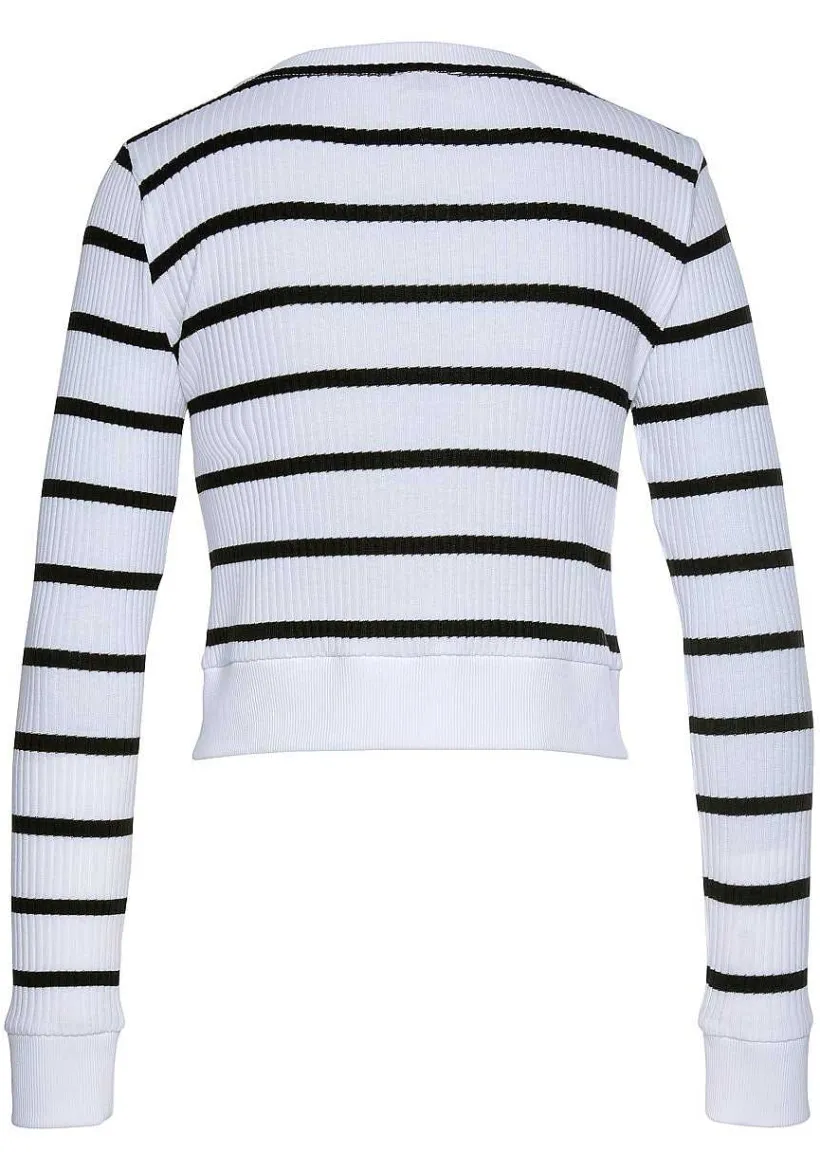 LASCANA Cardigans-Striped Cropped Cardigan