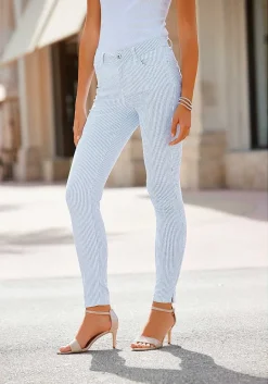 LASCANA Pants-Striped High Waisted Pants