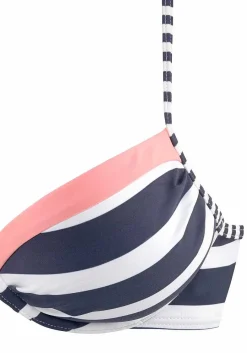 LASCANA Push Up-Striped Push Up Bikini Top
