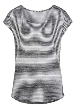 LASCANA Short Sleeve Tops-Striped Short Sleeve Top