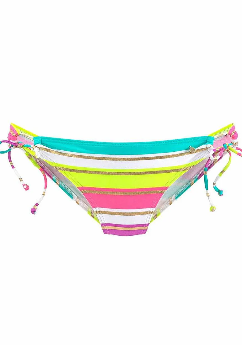 LASCANA Triangle-Striped Triangle Bikini Top