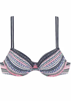 LASCANA Underwire-Striped Underwire Bikini Top