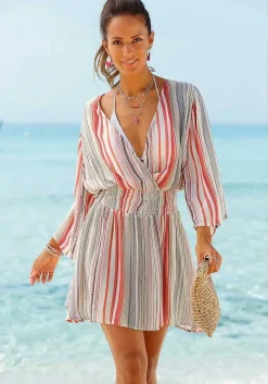 LASCANA Cover-Ups-Striped V-Neck Cover Up