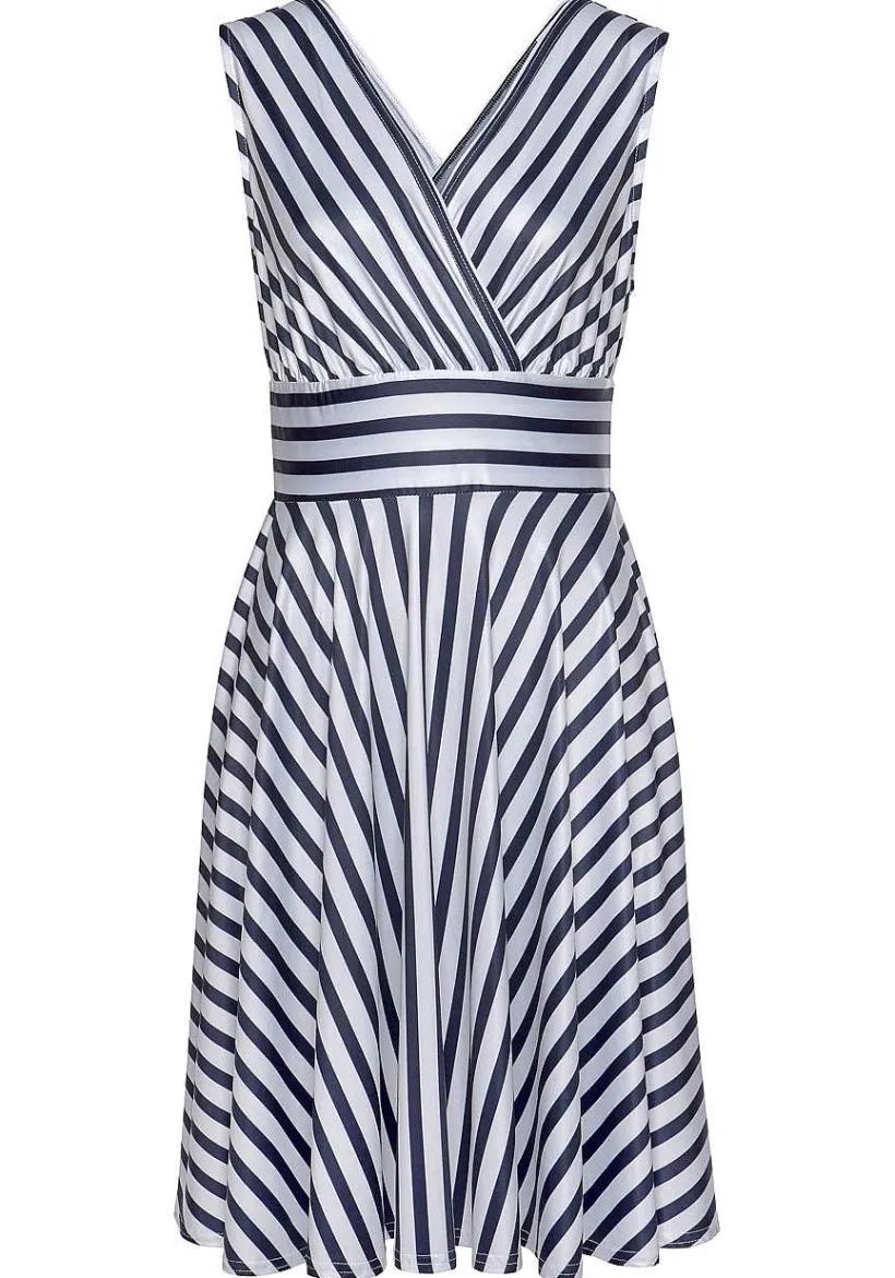 LASCANA Sundresses-Striped V-Neck Dress