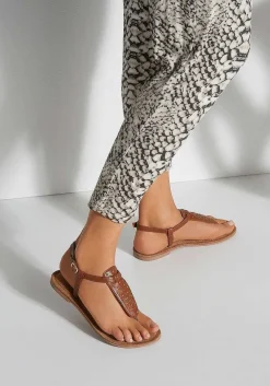 LASCANA Sandals-Studded Leather Sandals