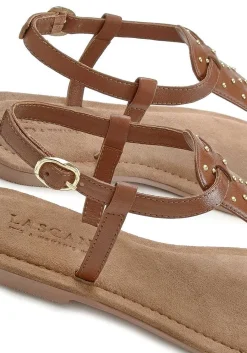 LASCANA Sandals-Studded Leather Sandals