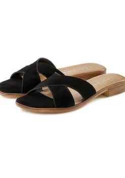 LASCANA Sandals-Suede Cross Strap Mules