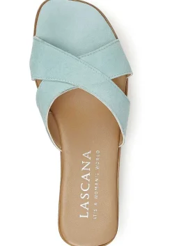 LASCANA Sandals-Suede Cross Strap Mules