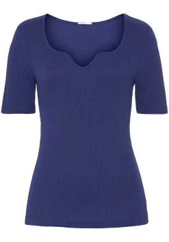 LASCANA Short Sleeve Tops-Sweetheart Neckline Top