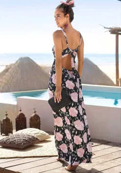 LASCANA Maxi Dresses-Tie Back Maxi Dress