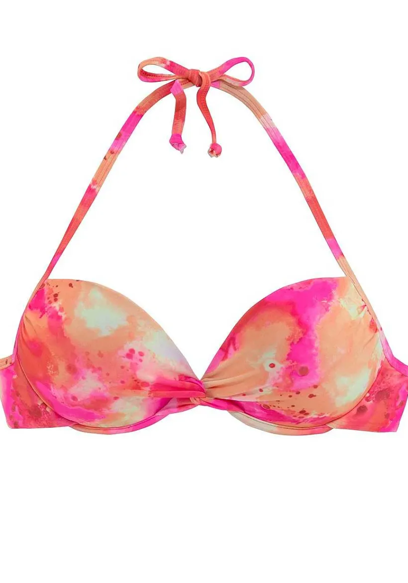 LASCANA Push Up-Tie Dye Push Up Bikini Top