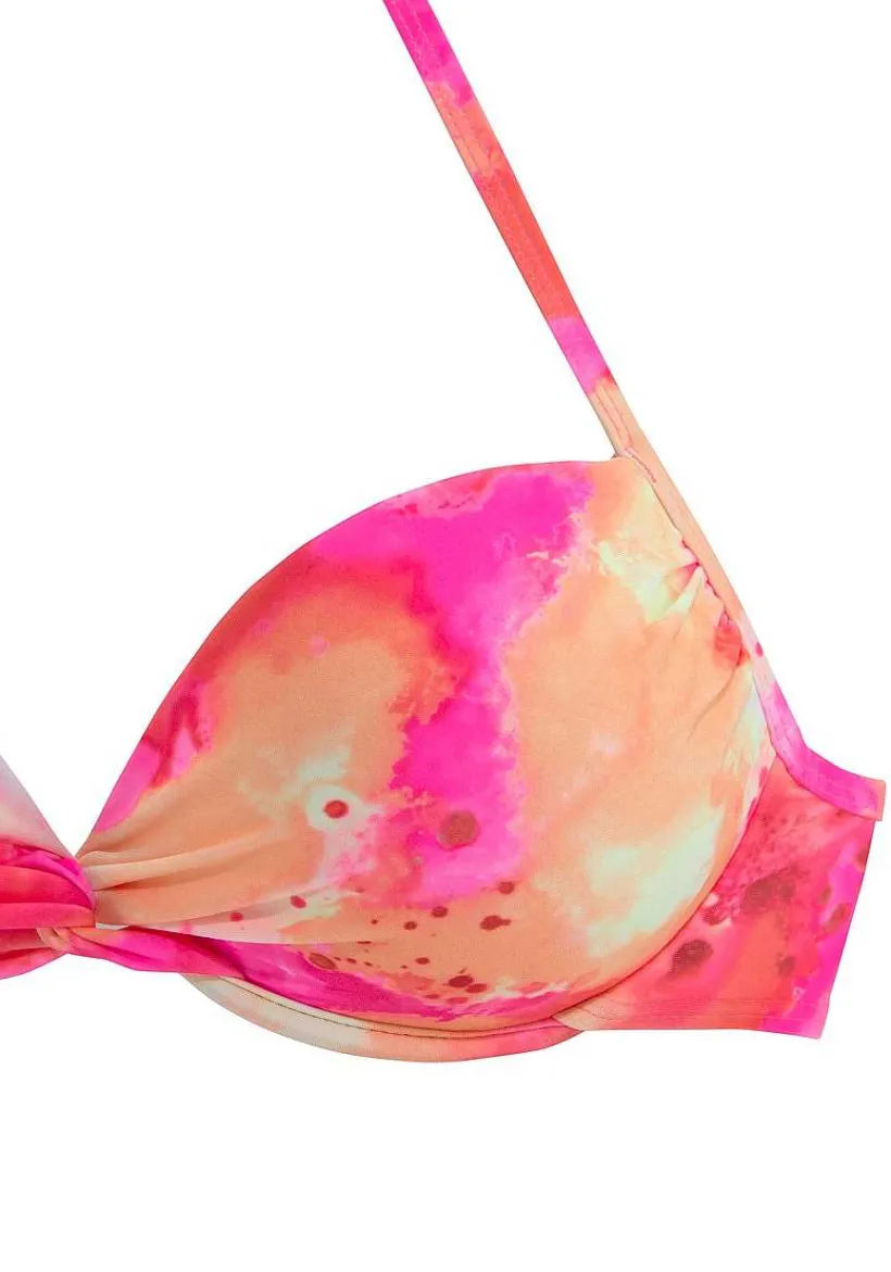 LASCANA Push Up-Tie Dye Push Up Bikini Top