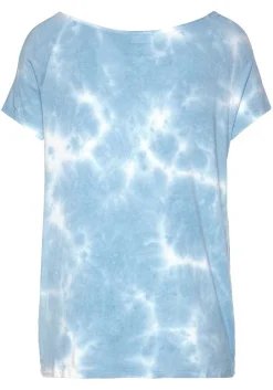 LASCANA Short Sleeve Tops-Tie Dye Twist Knot Top