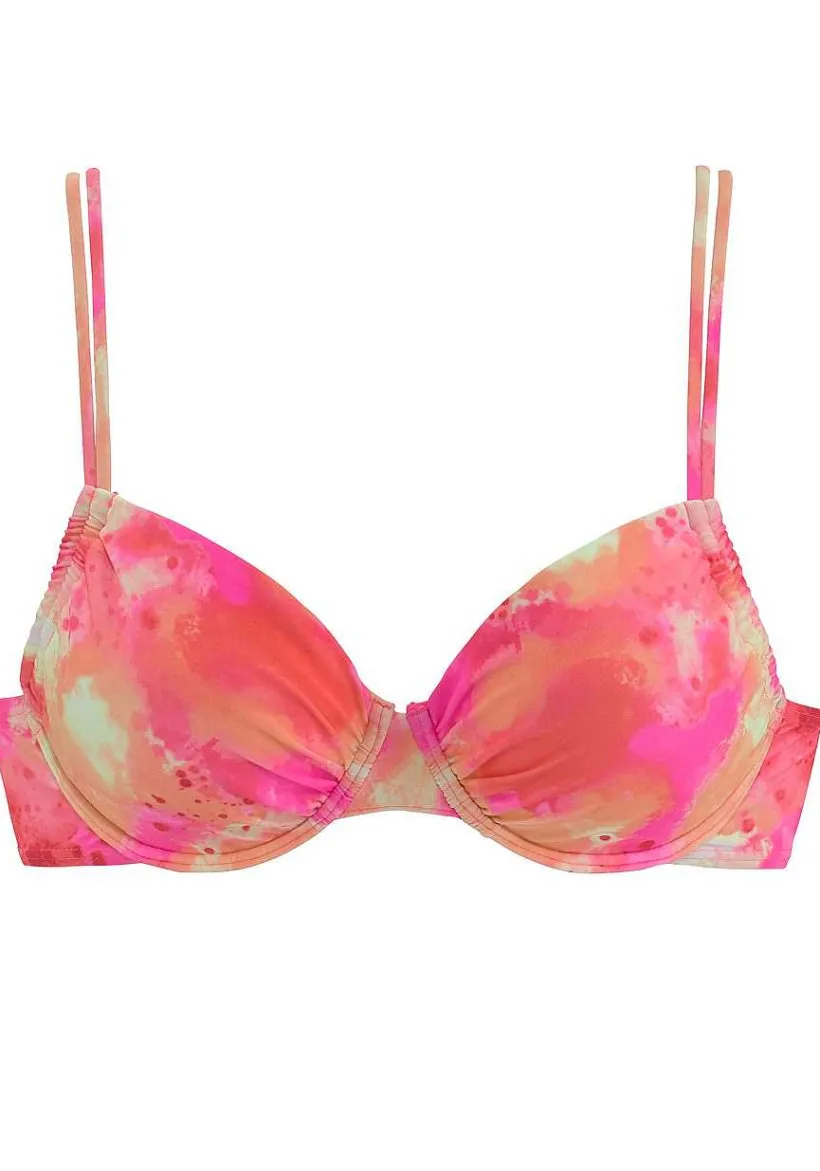 LASCANA Underwire-Tie Dye Underwire Bikini Top
