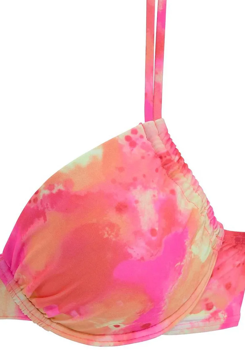 LASCANA Underwire-Tie Dye Underwire Bikini Top