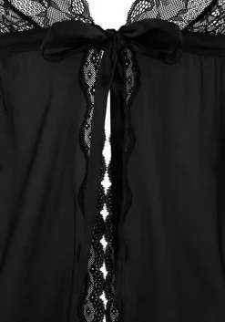 LASCANA Babydolls & Negligees-Tie Front Lace Negligee