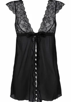 LASCANA Babydolls & Negligees-Tie Front Lace Negligee
