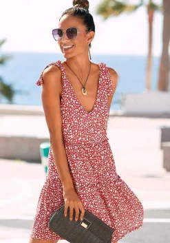 LASCANA Sundresses-Tie Strap Tiered Dress