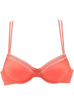 LASCANA Underwire-Trimmed Underwire Bikini Top