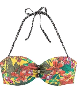 LASCANA Bandeau-Tropical Bandeau Bikini Top