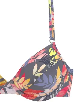 LASCANA Underwire-Tropical Print Underwire Bikini Top