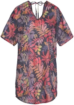 LASCANA Cover-Ups-Tropical Print V-Neck Cover Up