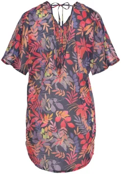 LASCANA Cover-Ups-Tropical Print V-Neck Cover Up