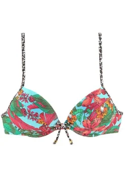 LASCANA Push Up-Tropical Push Up Bikini Top