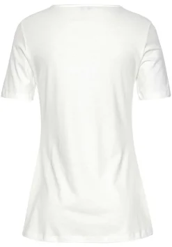 LASCANA Short Sleeve Tops-Twist Knot V-Neck Top